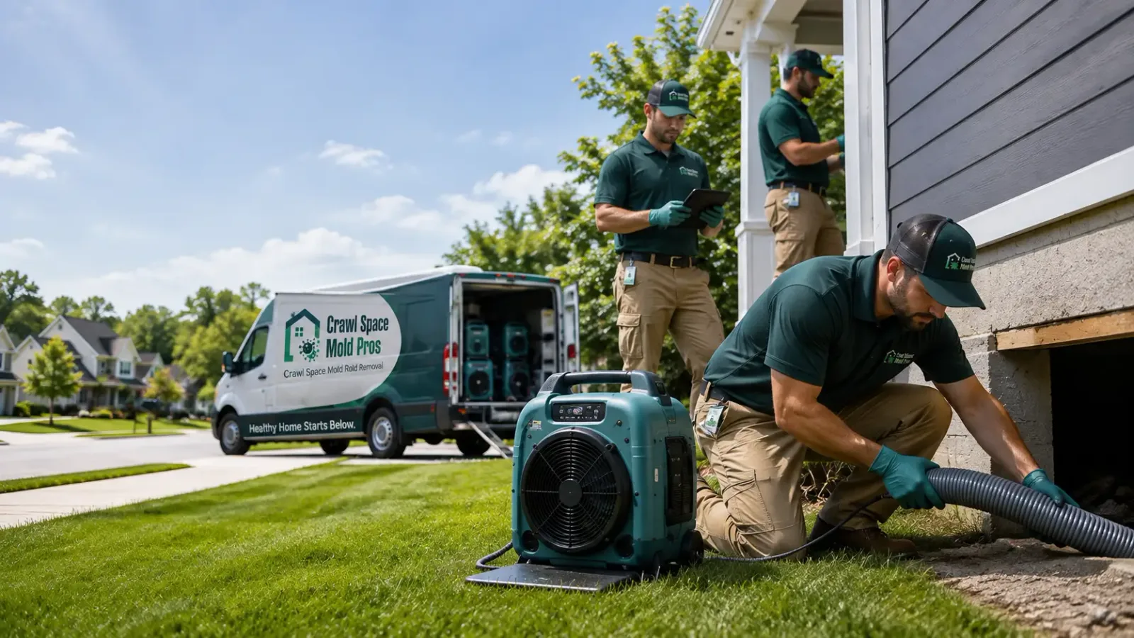 Crawl Space Mold Removal in Amesville, OH